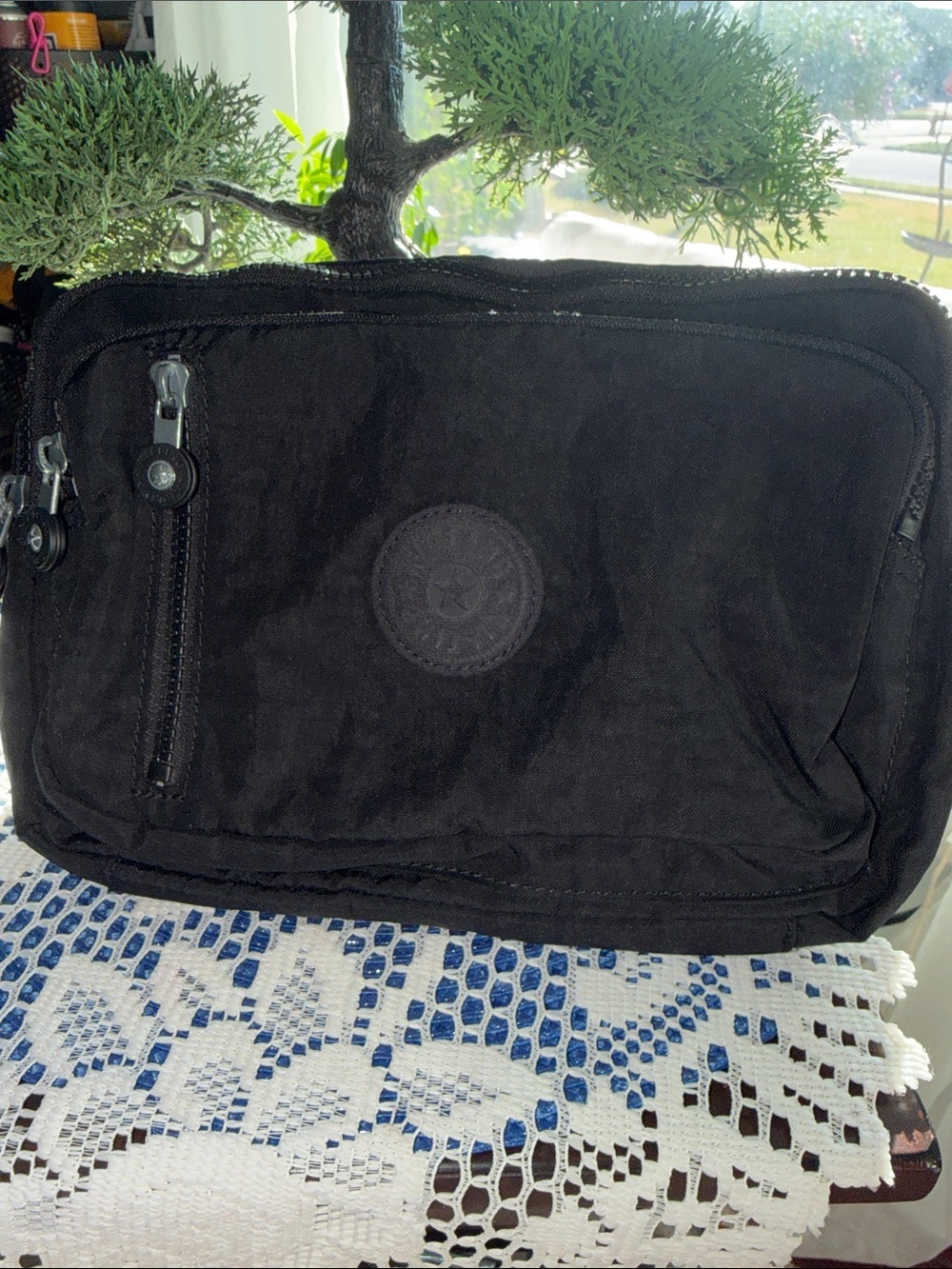 Kipling Black Belt Bag Waist Pack Fanny Pack NWT Monkey Keychain Adjustable Stra